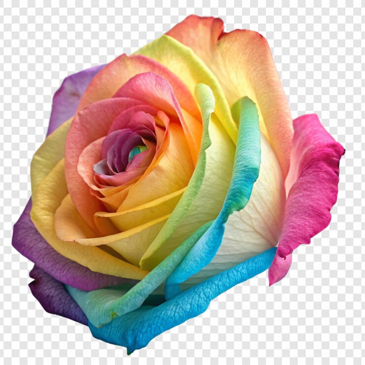 PSD flor de rosa png isolada em fundo transparente