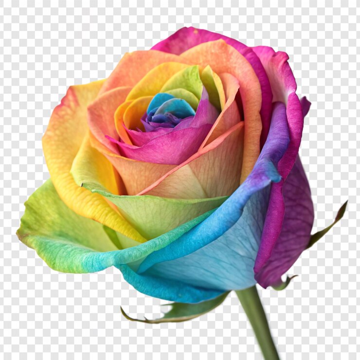 PSD flor de rosa png isolada em fundo transparente