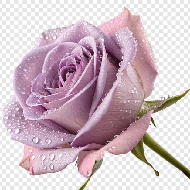 Flor de rosa png isolada em fundo transparente