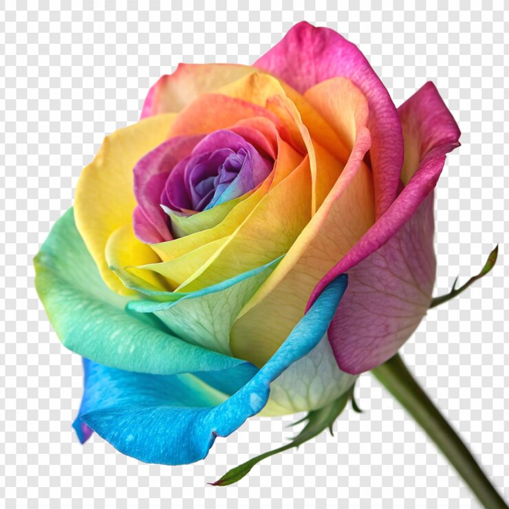 PSD flor de rosa png isolada em fundo transparente