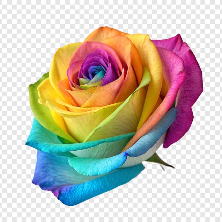 PSD flor de rosa png isolada em fundo transparente