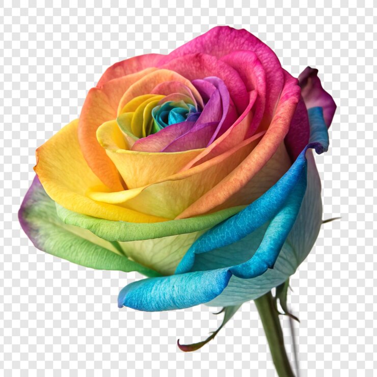 PSD flor de rosa png isolada em fundo transparente