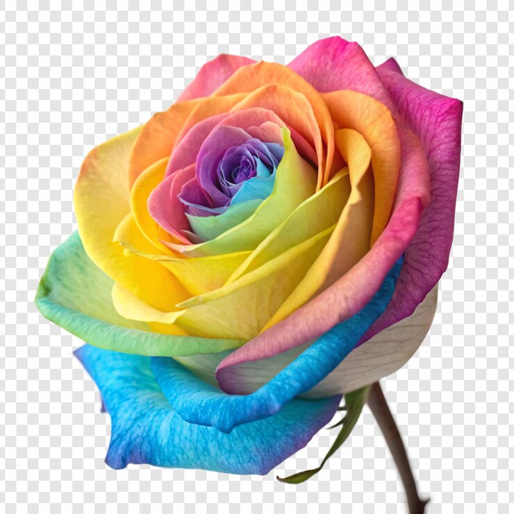 PSD flor de rosa png isolada em fundo transparente