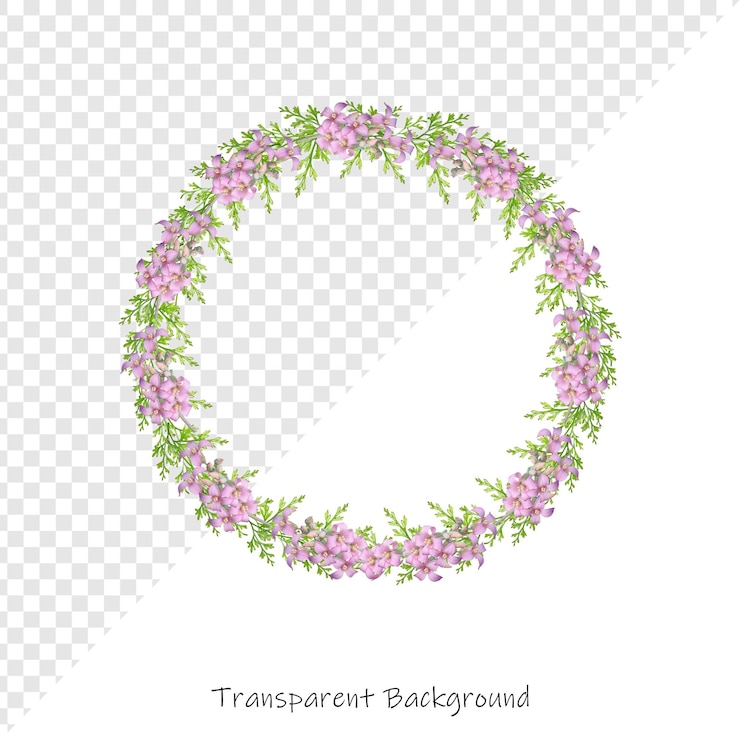 PSD flor con fondo transparente