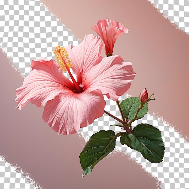 PSD la flor del hibisco rosado