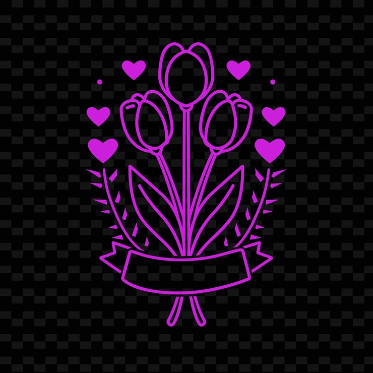 PSD una flor con las palabras amor en la parte inferior