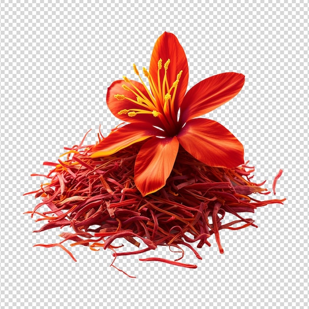 PSD una flor que es naranja y roja