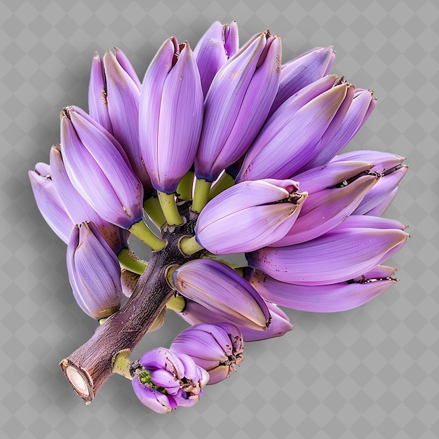 PSD una flor que es púrpura con la palabra flor en ella