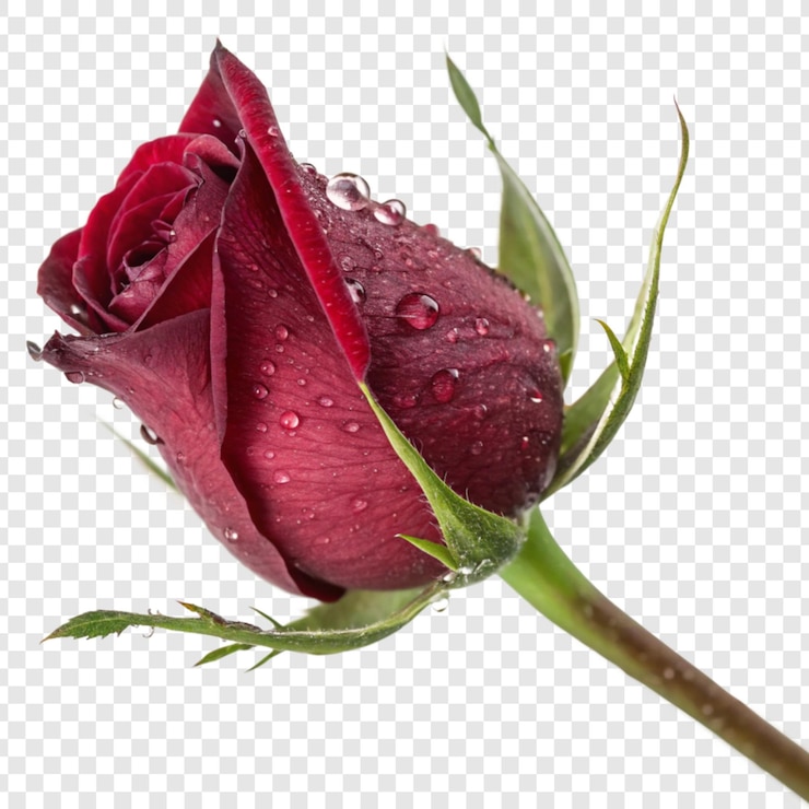 PSD la flor de la rosa png aislada en un fondo transparente