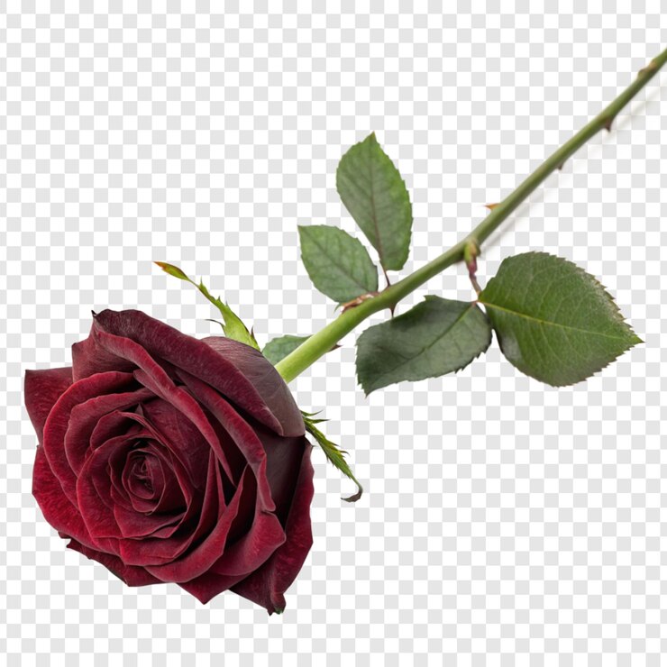 PSD la flor de la rosa png aislada en un fondo transparente