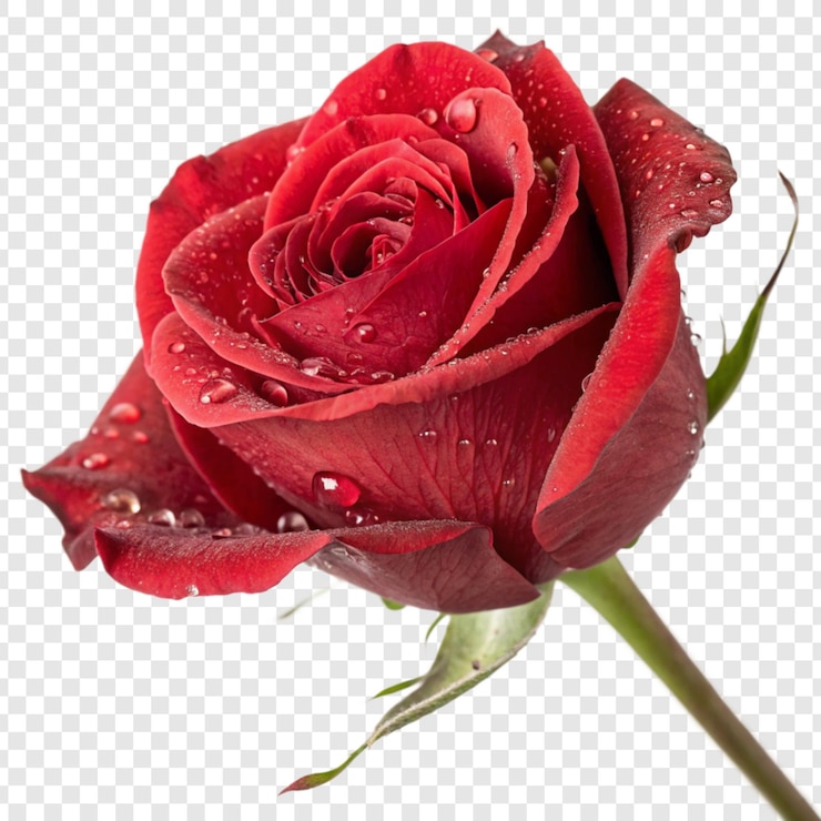 PSD la flor de la rosa png aislada en un fondo transparente