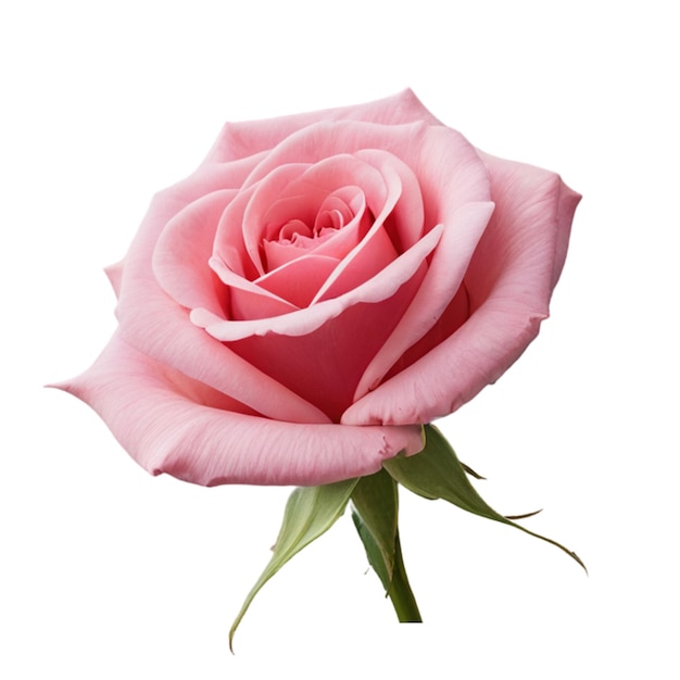 La flor de la rosa rosa