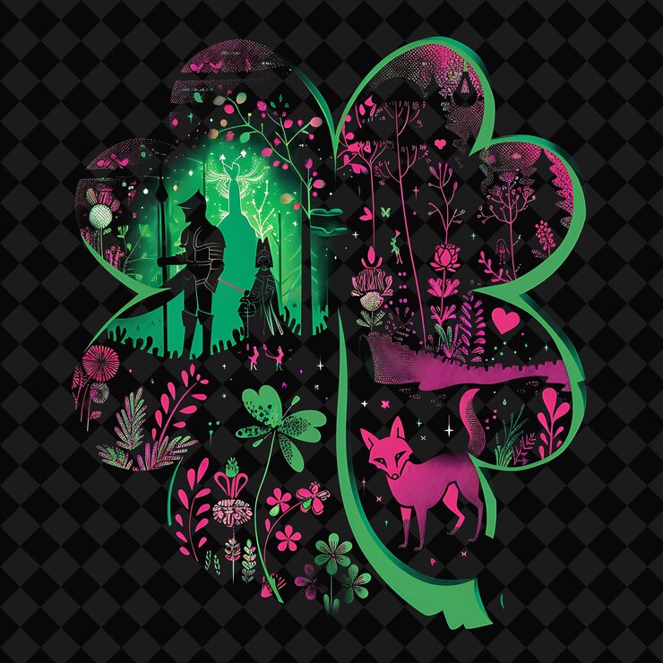 PSD una flor verde y rosa con un fondo verde con una flor verde y rosada
