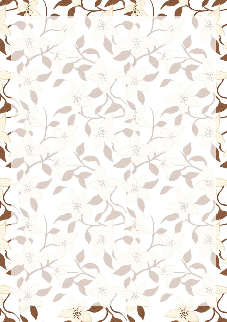 PSD floral border pattern