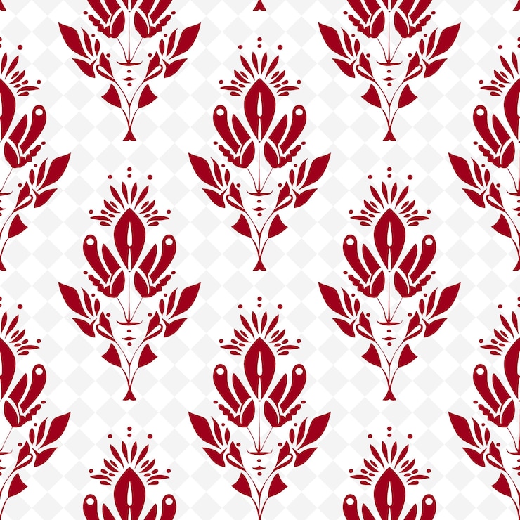 PSD floral botanical pattern with floral icon and organic shapes nature inspired abstract outline art