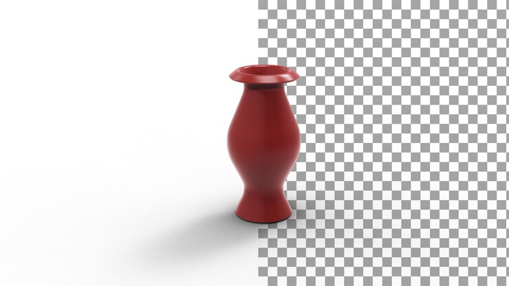 PSD florero 3d render