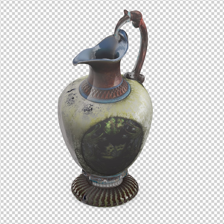 PSD florero isometrico
