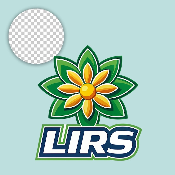 PSD flores amarillas con hojas verdes fondo transparente