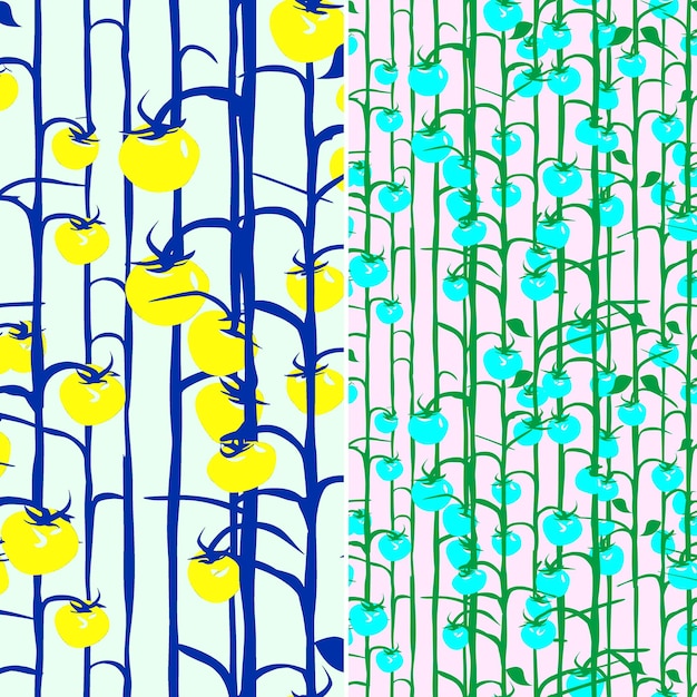 PSD flores azuis em amarelo e branco