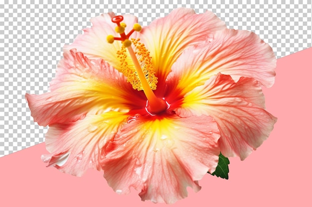 PSD flores de hibisco. fundo transparente