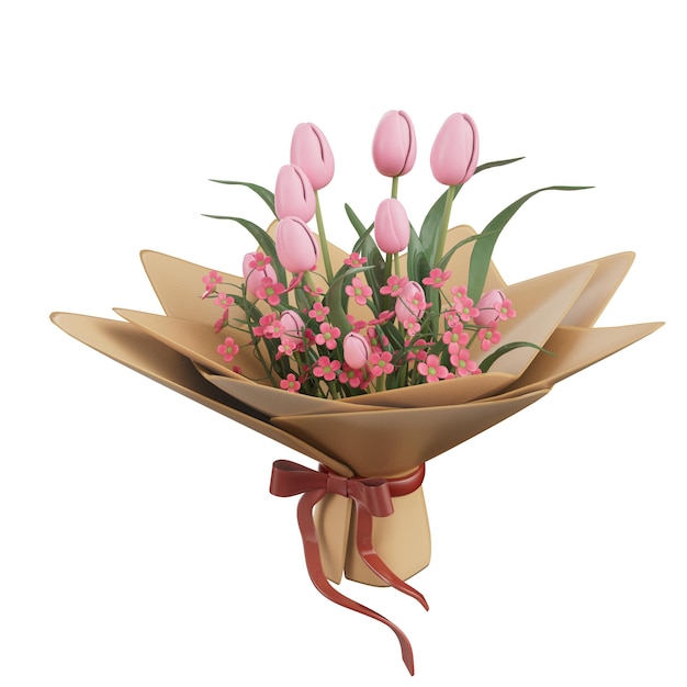 Flores Ilustração 3D