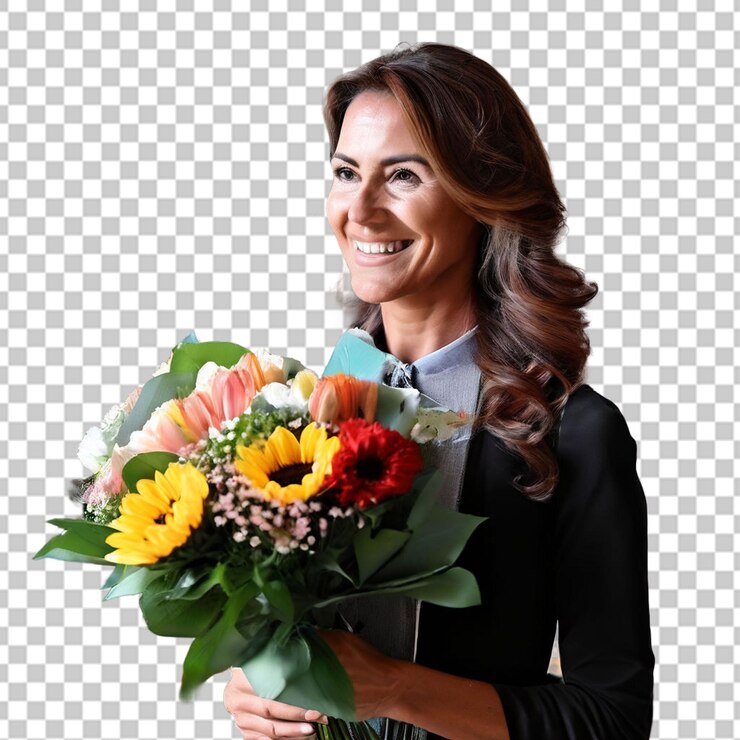 PSD las flores traen felicidad.