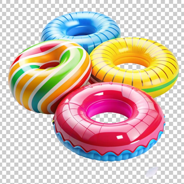 PSD flotación de la piscina sobre un fondo transparente