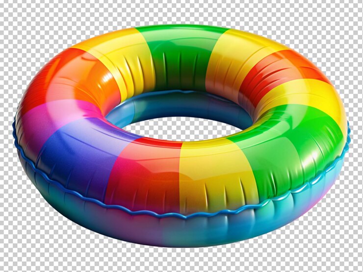 PSD flotador inflable de colores