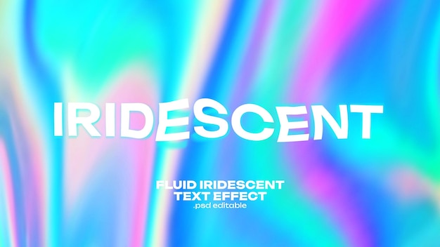 Flüssig-Iridescent-Text-Effekt