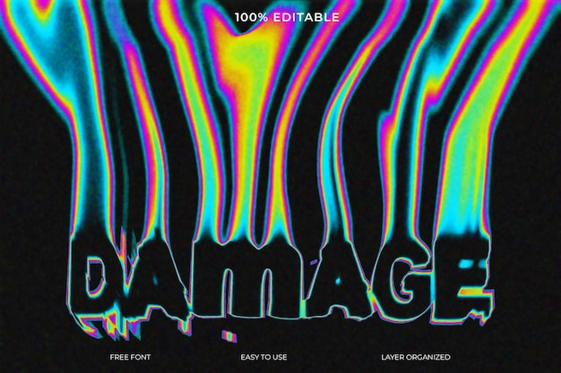 Flüssigtext-Effekt-Stil