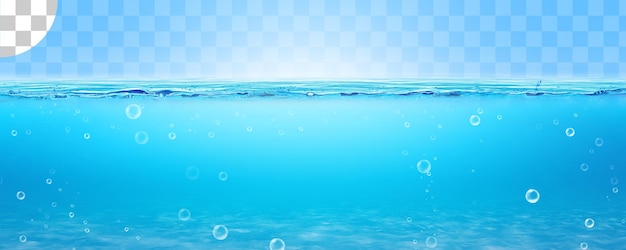 Flüssigwasser mit durchsichtigem Bubble-Hintergrund