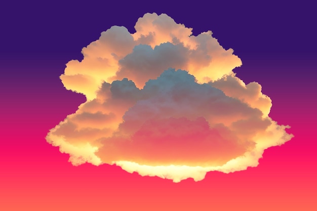 Fluffy Cloud psd transparente