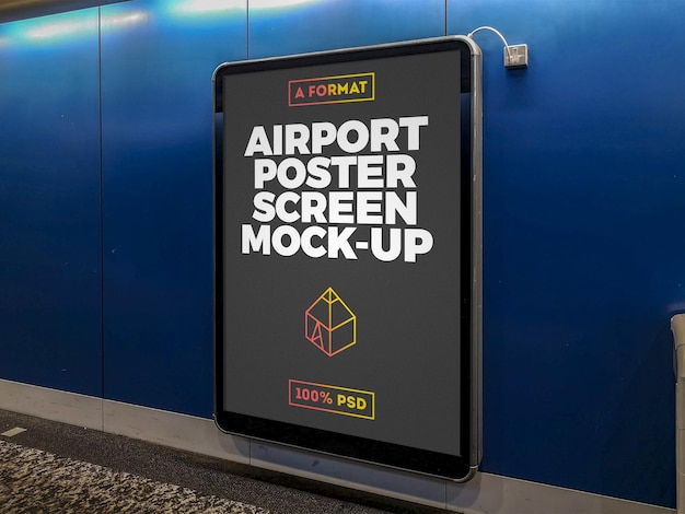 Flughafen plakatwand modell