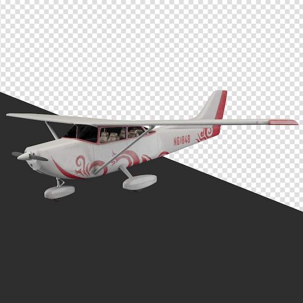 Flugzeug 3d-rendering