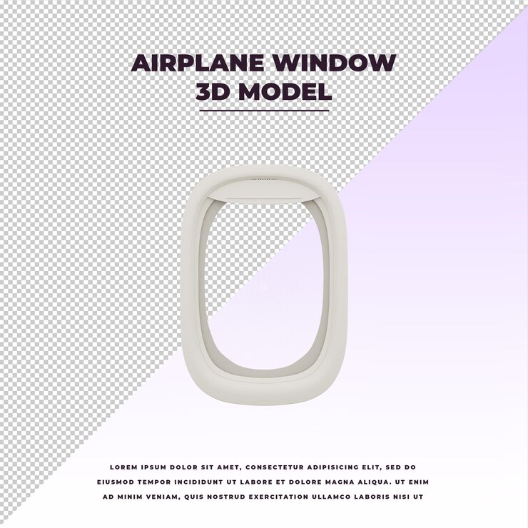 PSD flugzeug-fenster