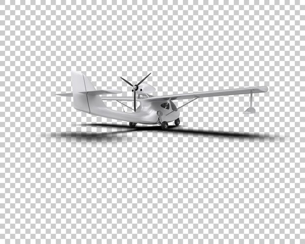 PSD flugzeug isoliert auf dem hintergrund 3d-rendering-illustration