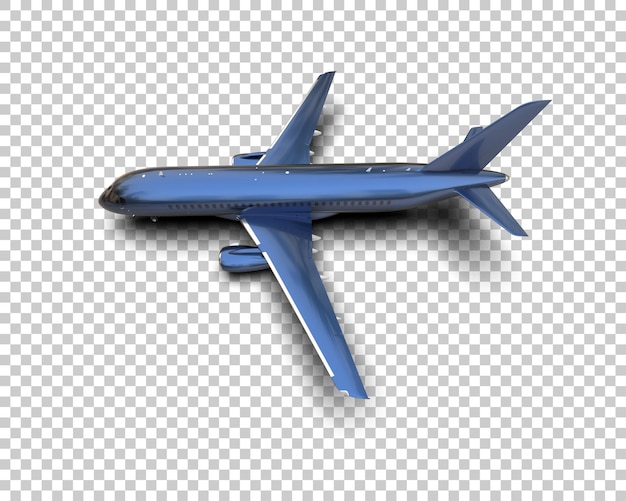 Flugzeug isoliert auf dem Hintergrund 3D-Rendering-Illustration