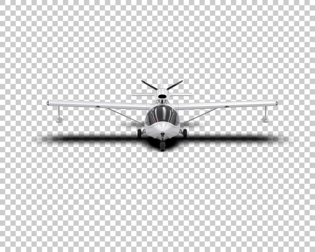 Flugzeug isoliert auf dem Hintergrund 3D-Rendering-Illustration