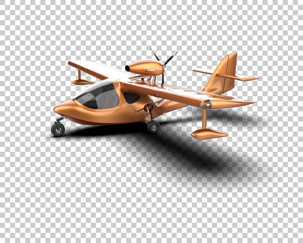 PSD flugzeug isoliert auf dem hintergrund 3d-rendering-illustration