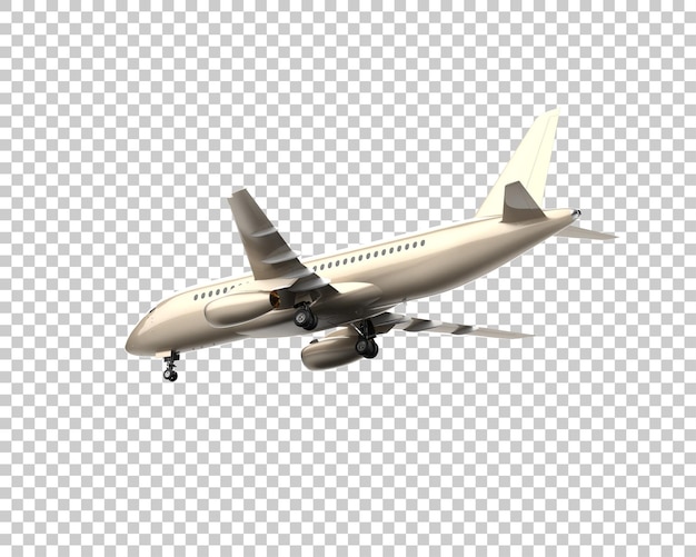 Flugzeug isoliert auf dem Hintergrund 3D-Rendering-Illustration