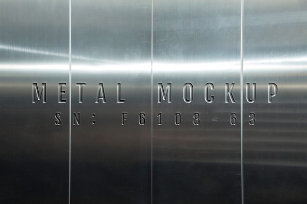 Flugzeugmetall mit eingraviertem Logo-Modell