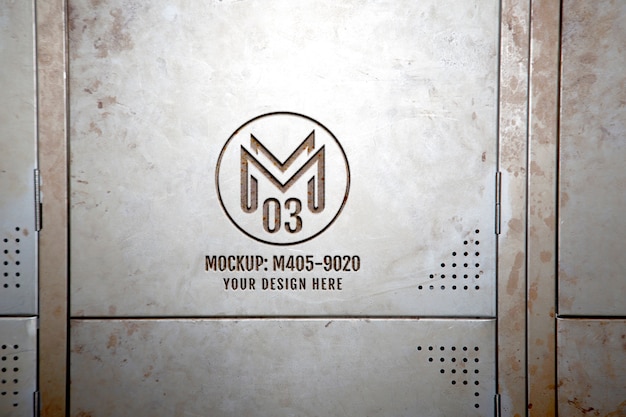 Flugzeugmetall mit eingraviertem Logo-Modell