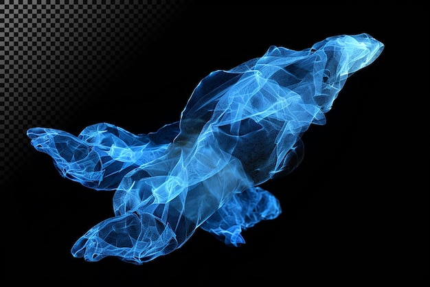 Flujo de energía azul