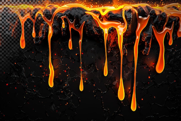 Flujo de lava fundida
