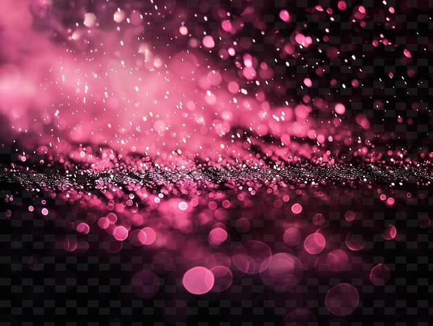 PSD flurry glittering rain with flurry droplets and pink snowy c png neon light effect y2k collection