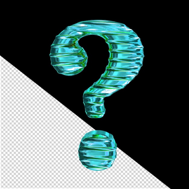 Fluted turquoise symbol