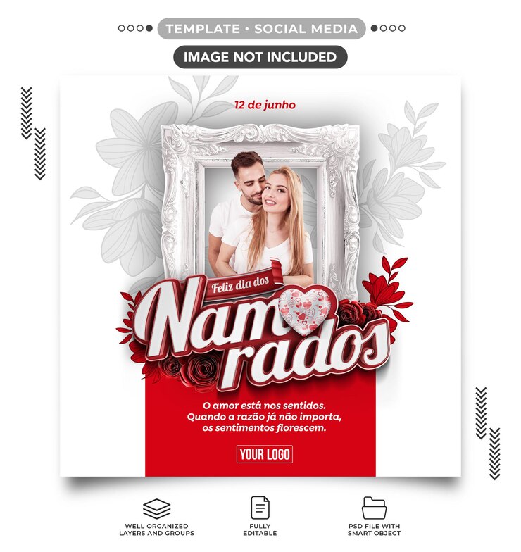 Flux de médias sociaux Saint Valentin