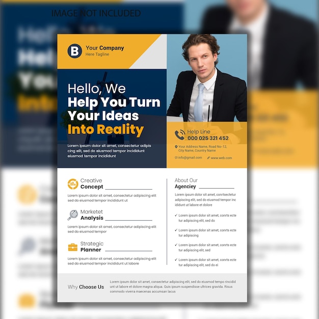 Flyer d'affaires d'entreprise