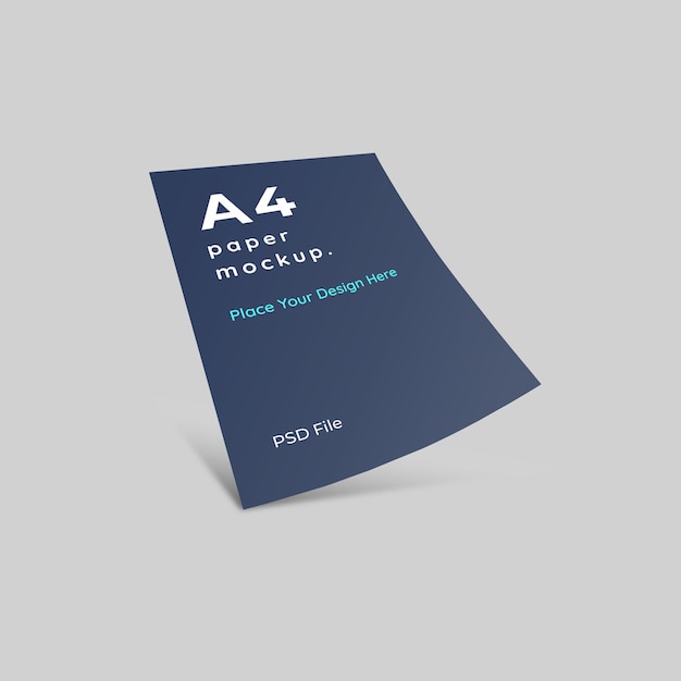 PSD flyer blank mockup a4-papierformat