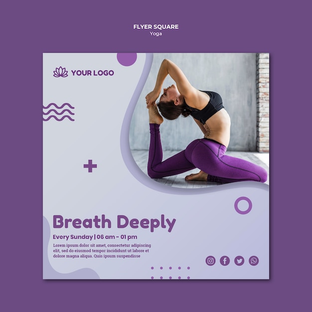 Flyer Carré Concept Yoga